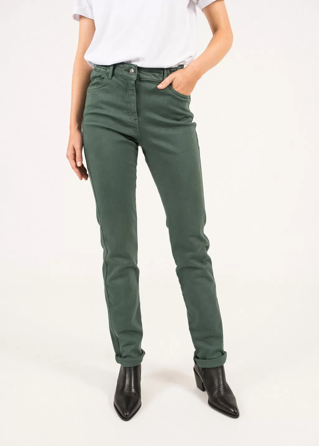 Store Saint James Patricia straight pants Vegetal