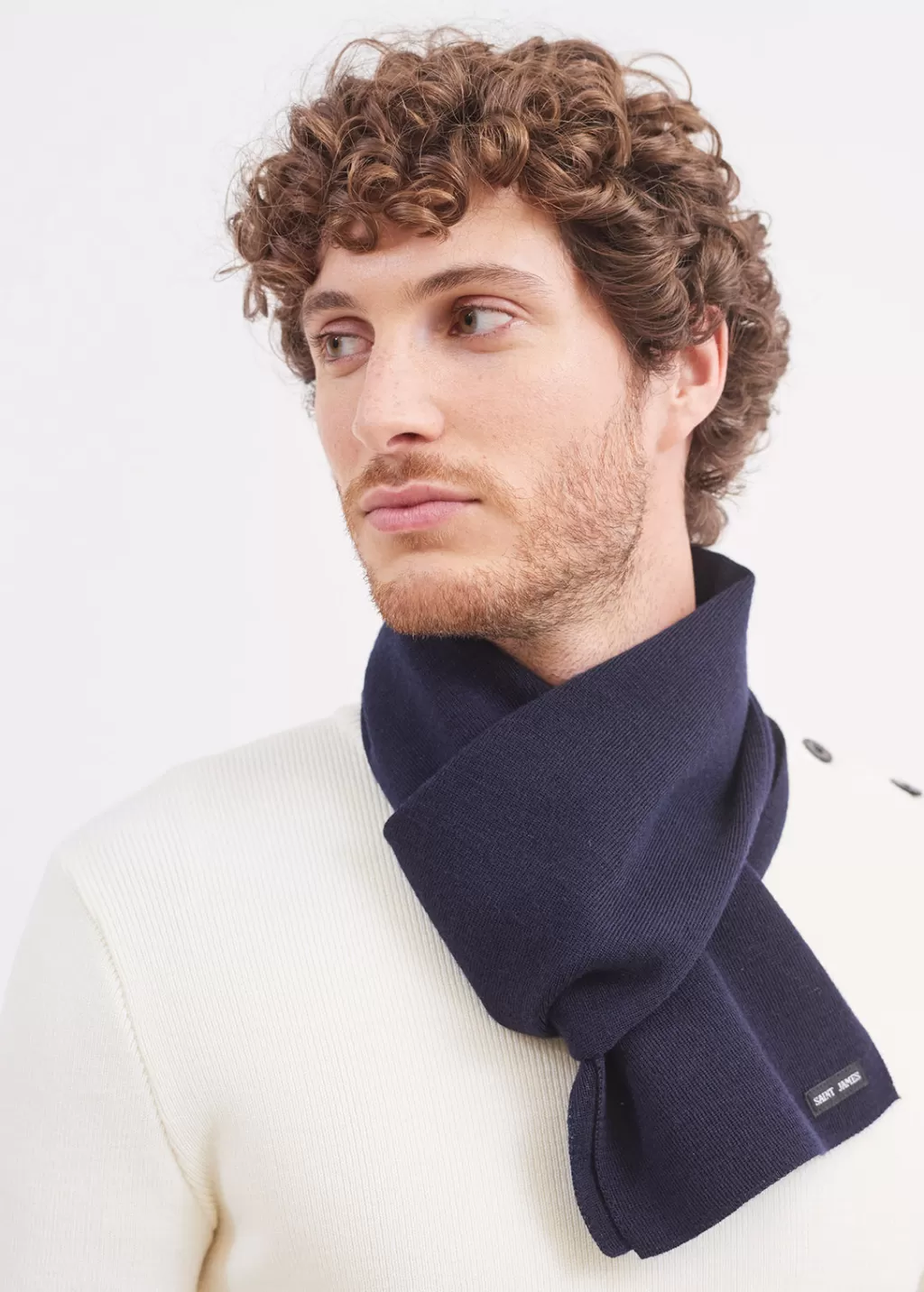 Best Saint James Plain scarf Marine