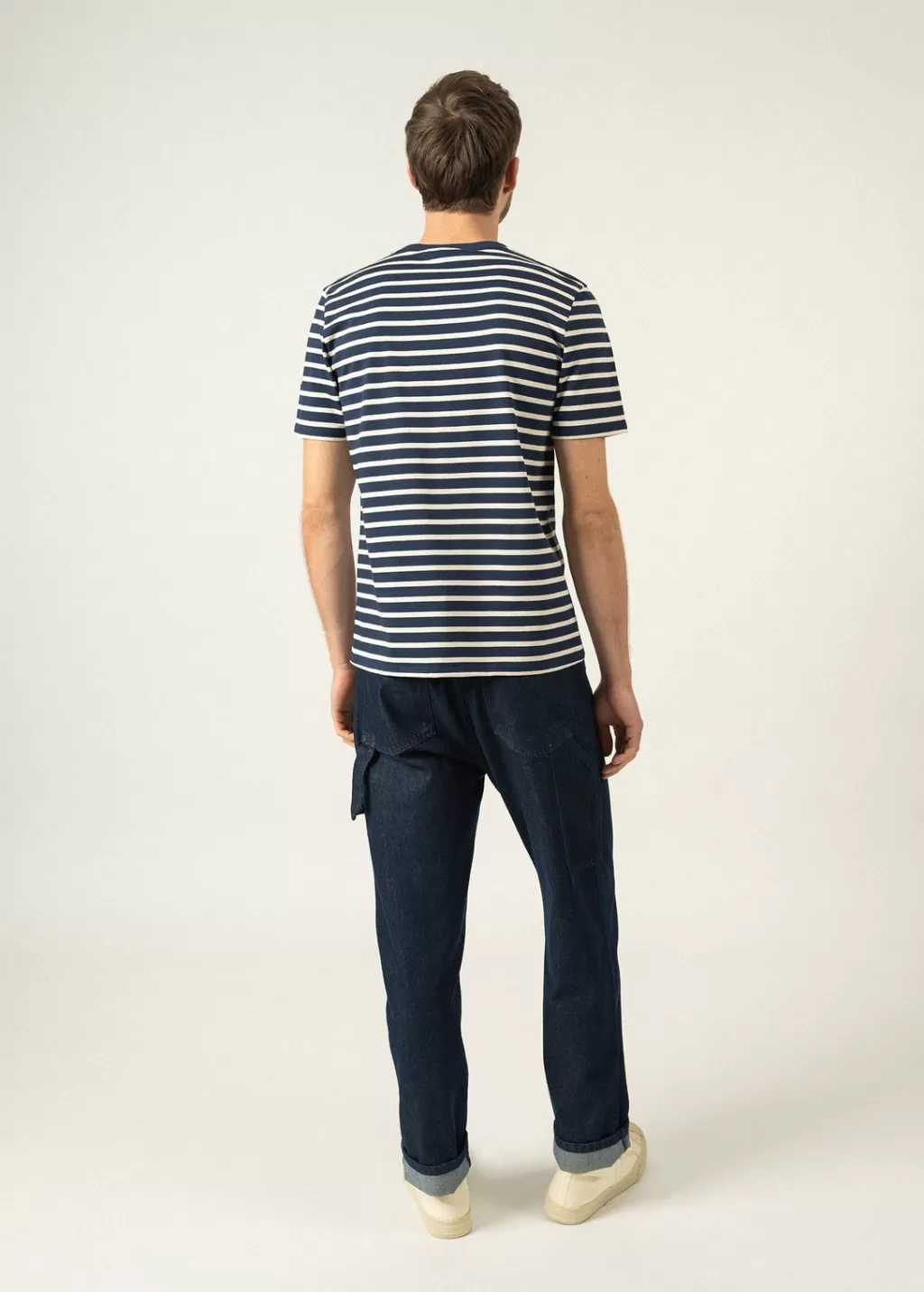 Sale Saint James Plouider striped t-shirt Marine/ecru