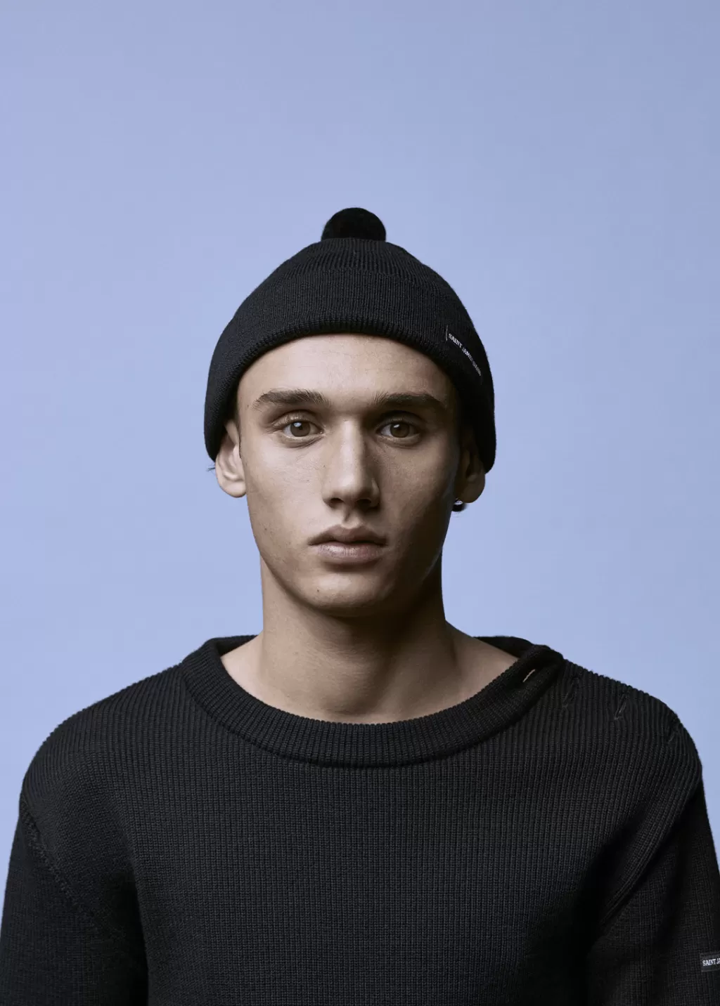 Outlet Saint James Quatre Hiver bobble hat Noir