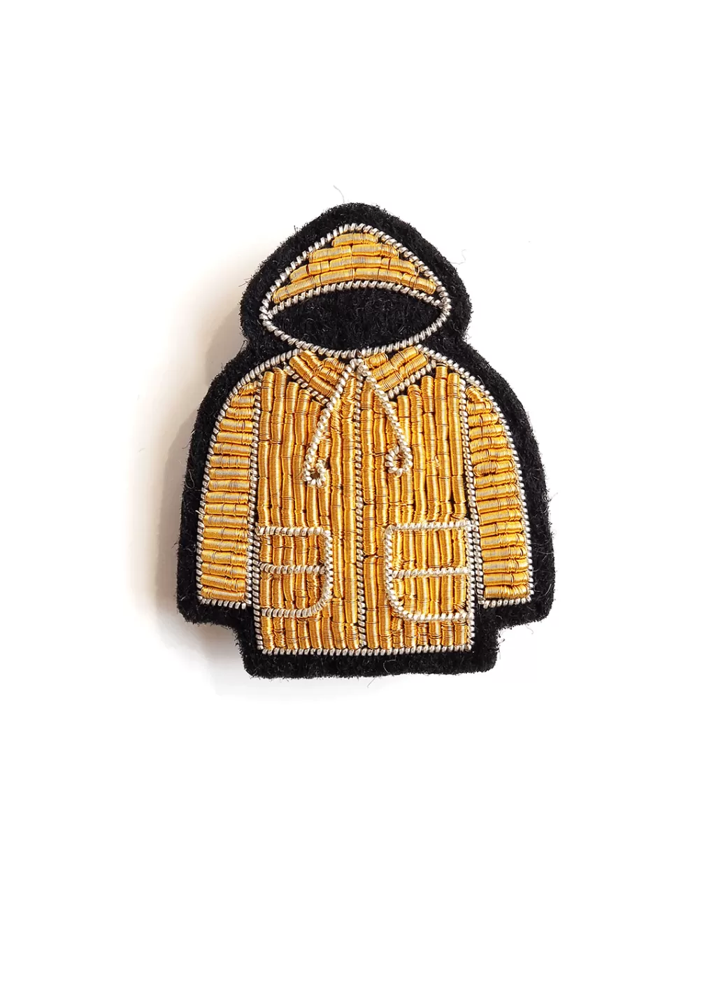 Online Saint James Raincoat embroidered brooch Or