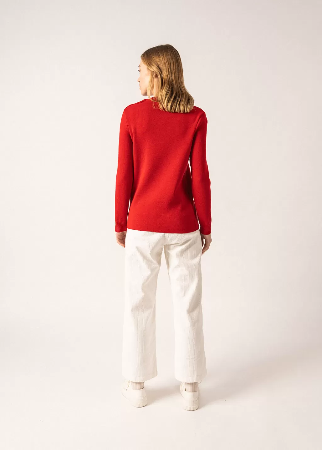 Discount Saint James Rochefort plain sailor jumper Rouge