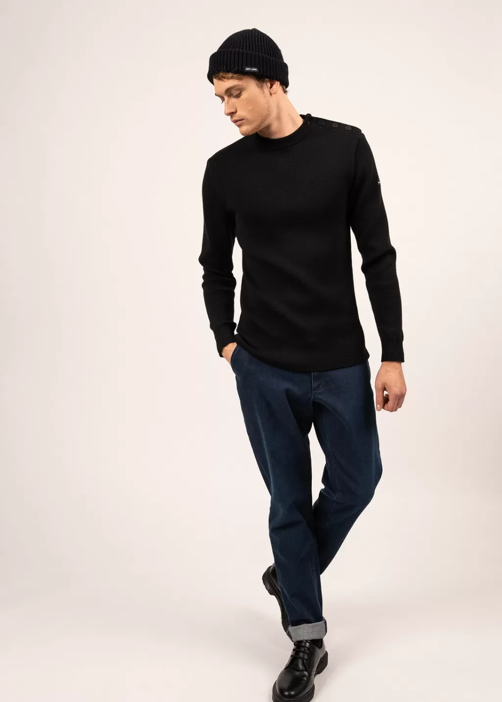 Online Saint James Rochefort sailor jumper Noir