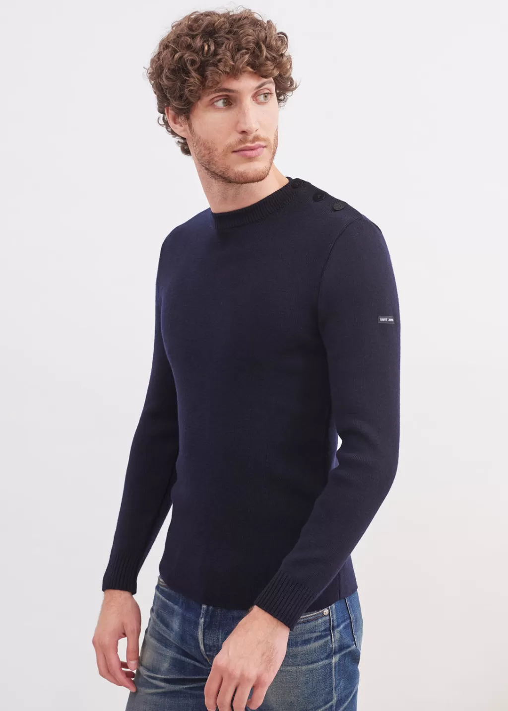 Discount Saint James Rochefort sailor jumper Navy