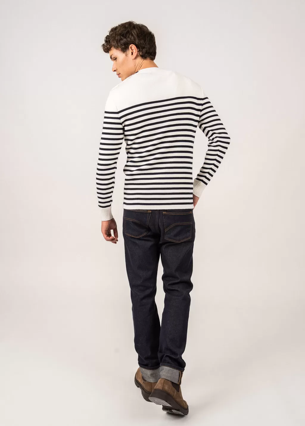 Best Saint James Rochefort striped sailor jumper Ecume/navy