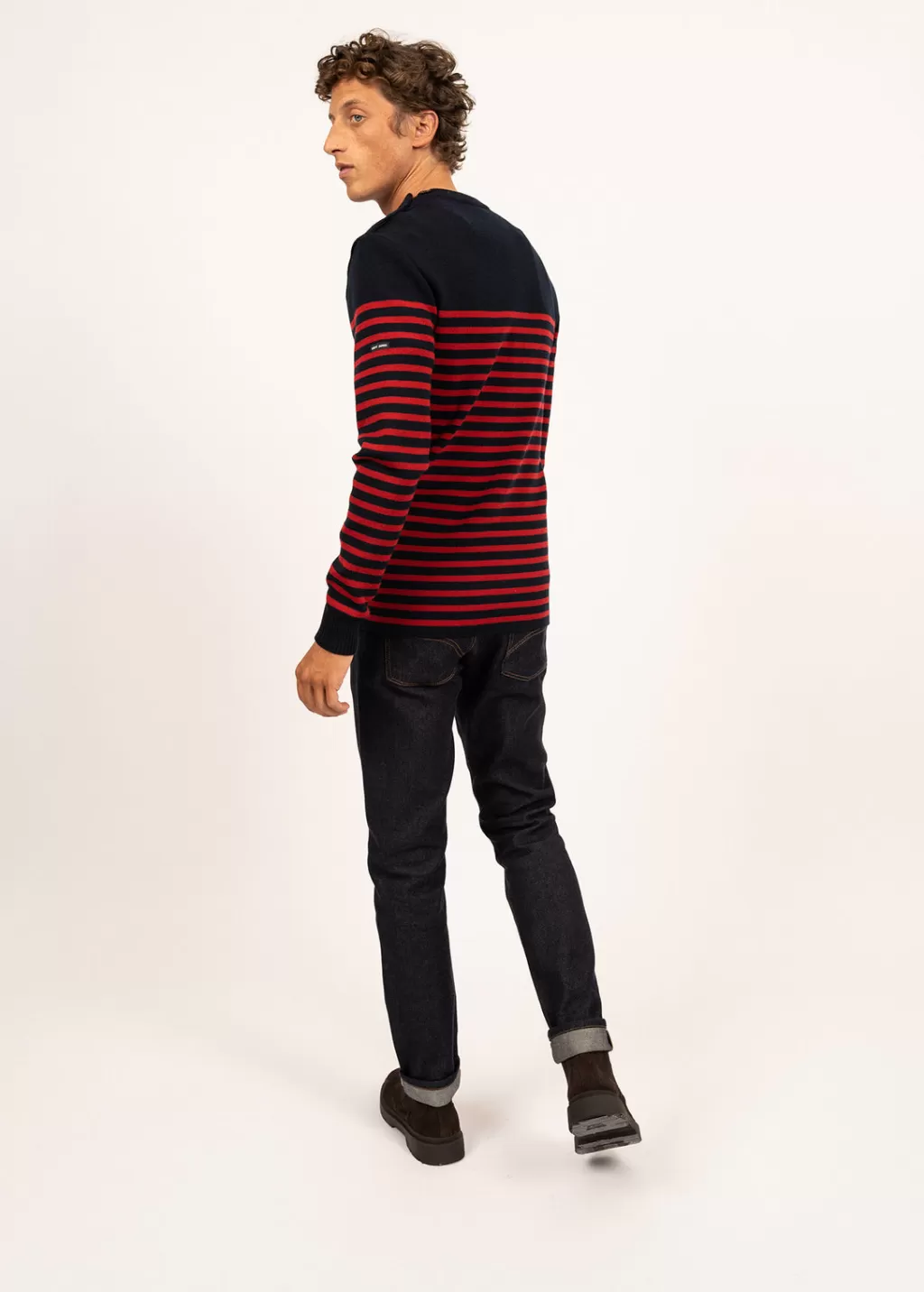 Discount Saint James Rochefort striped sailor jumper Navy/medoc