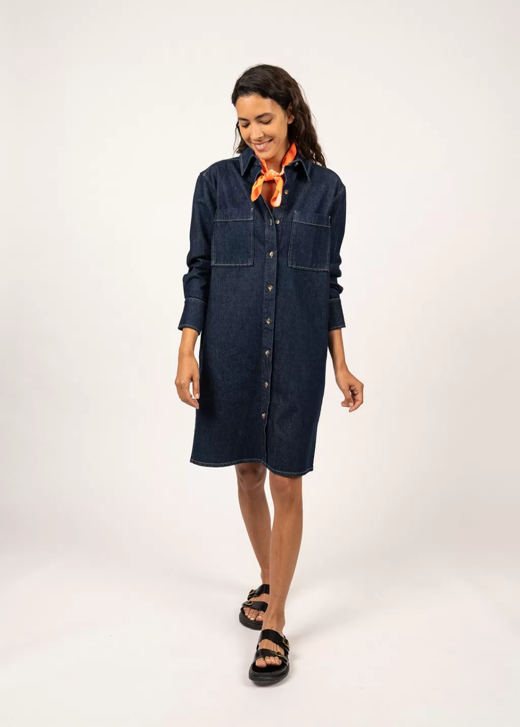 Sale Saint James Roxane denim shirt dress Jean