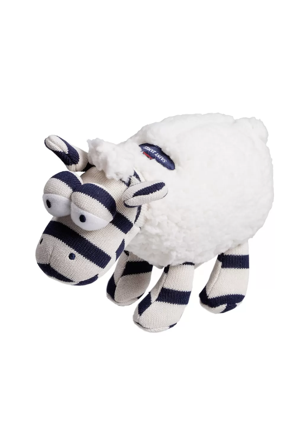 Clearance Saint James Sheep soft toy Ecru/marine