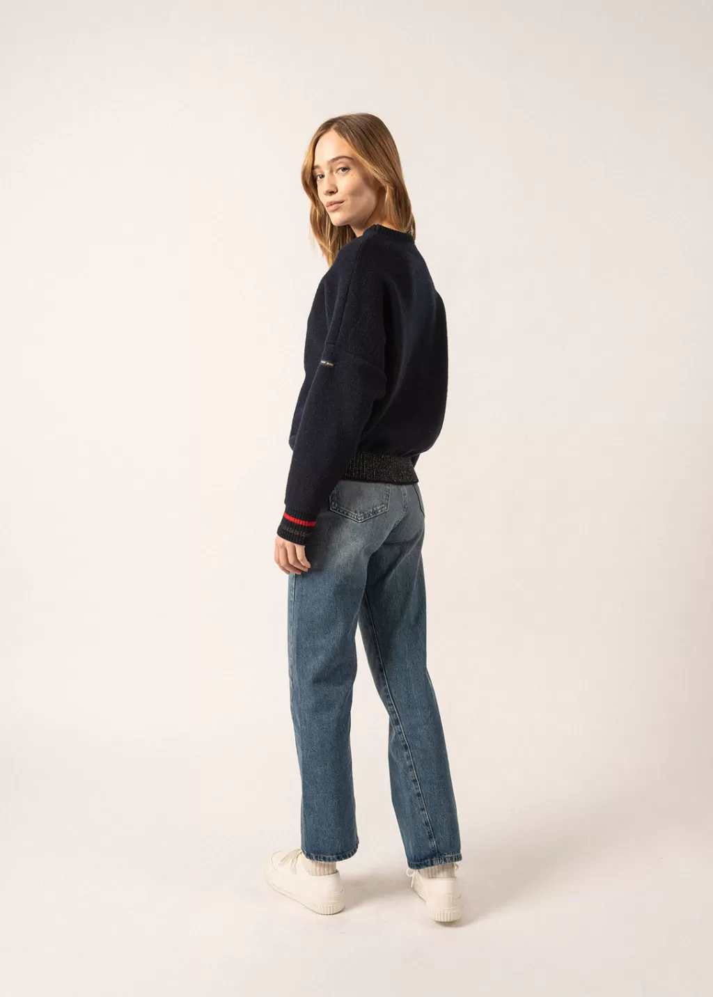 New Saint James Sélune Sweatshirt-inspired Jumper Marine