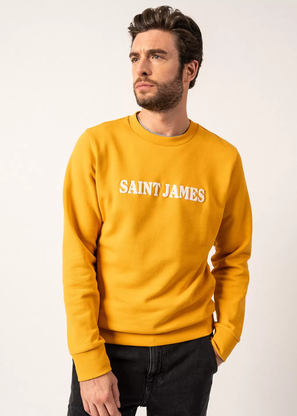 Online Saint James Solal sweatshirt Ambre/ecume