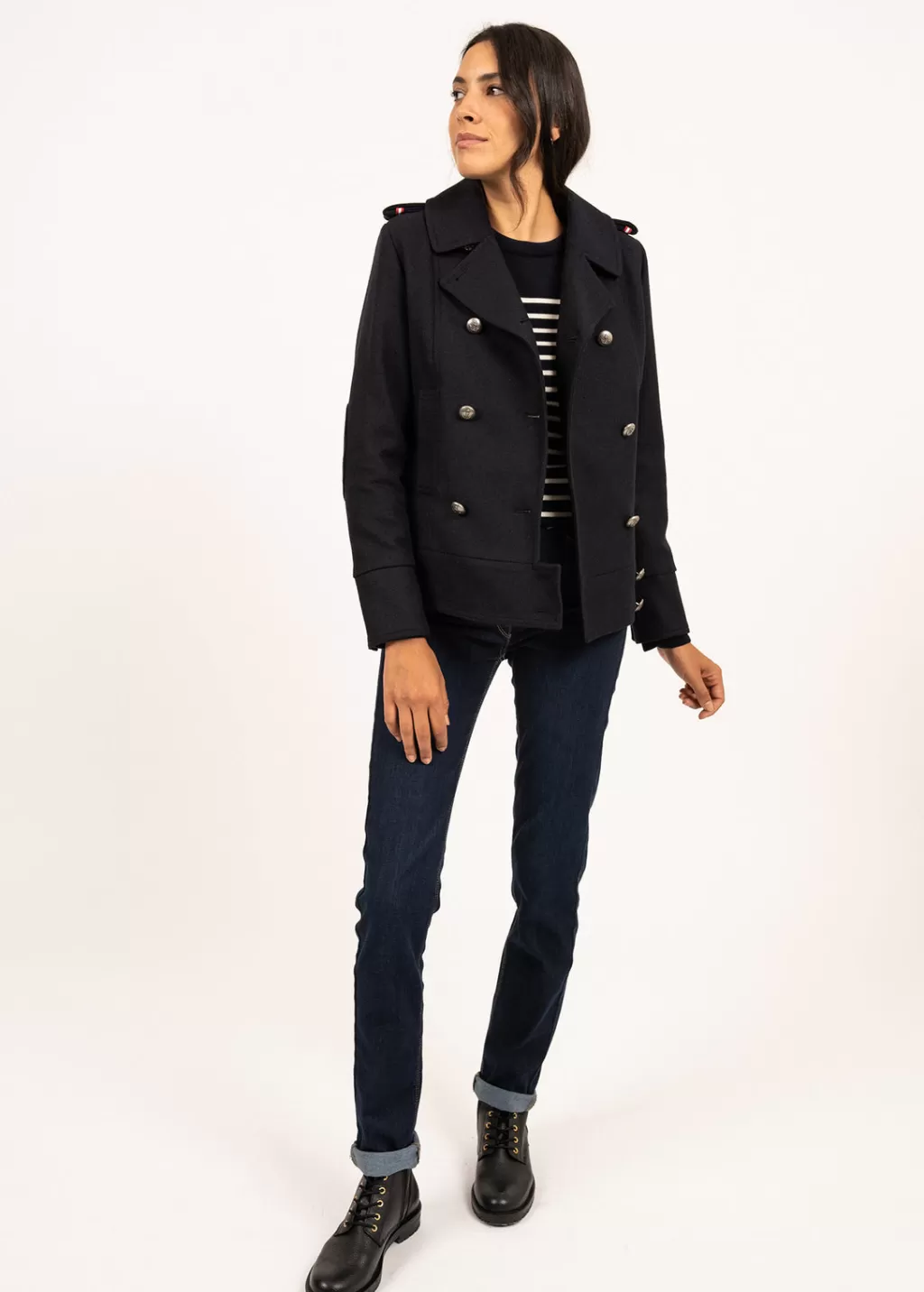 Flash Sale Saint James Ste Brigitte peacoat Navy