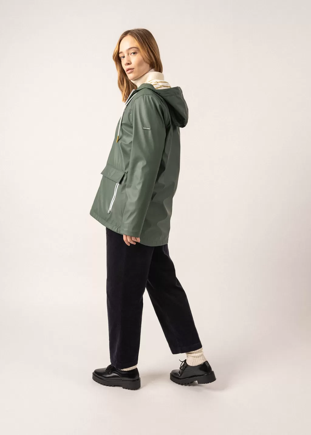 Online Saint James Ste Gabrielle hooded raincoat Vegetal