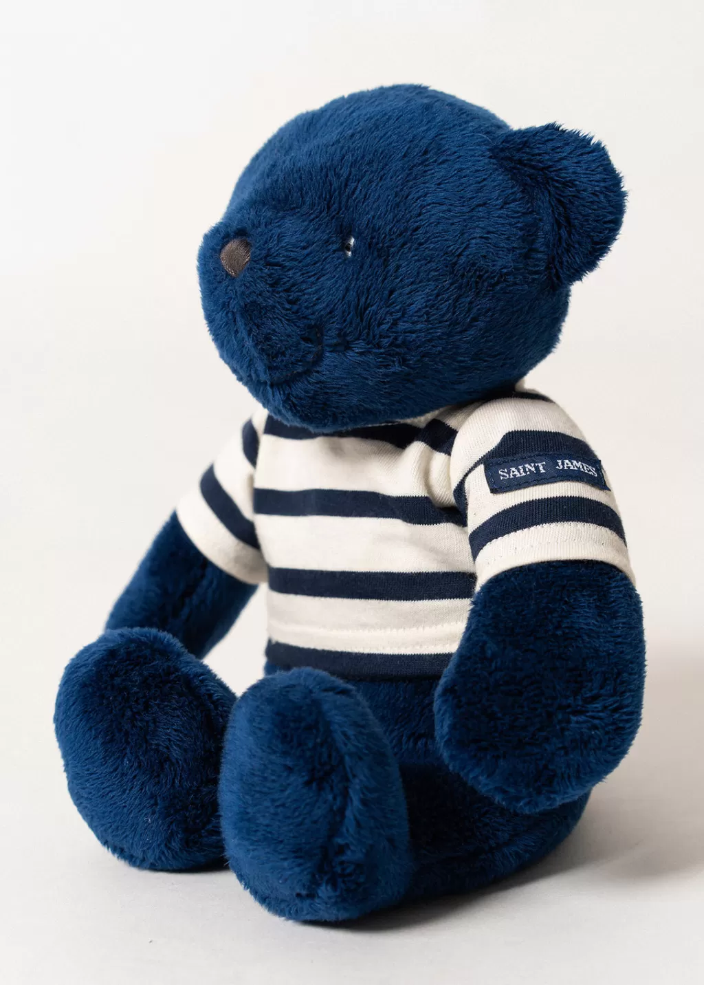 Cheap Saint James Striped bear soft toy Bleu