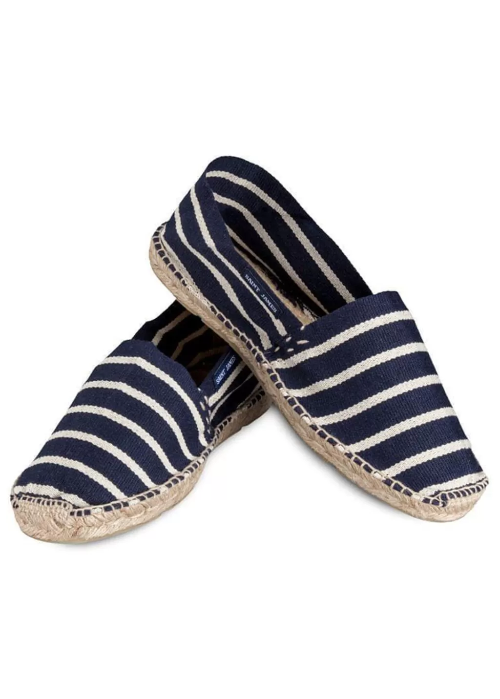 New Saint James Striped espadrilles for men Marine/blanc