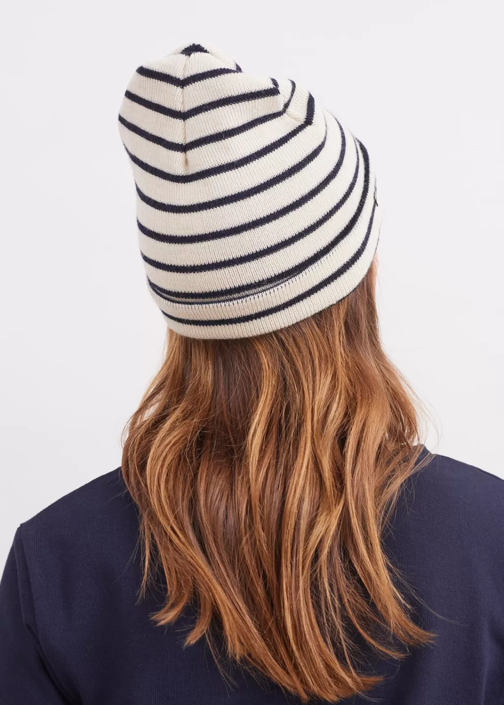 Discount Saint James Striped sailor hat Ecru/marine