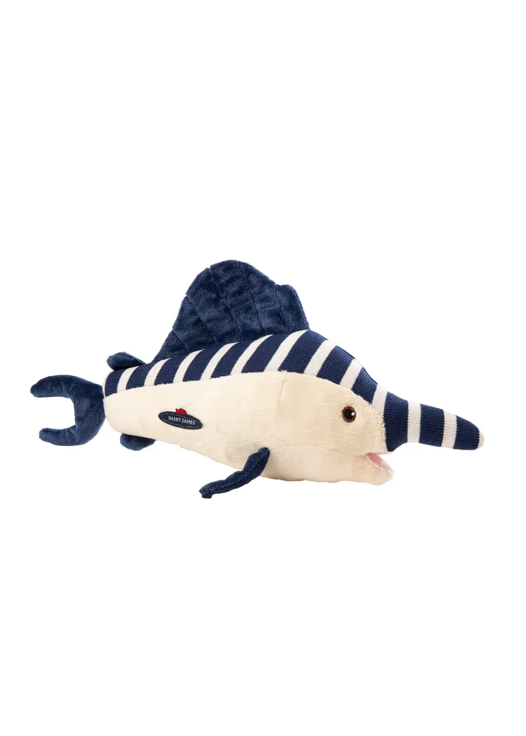 New Saint James Swordfish soft toy Marine/ecru