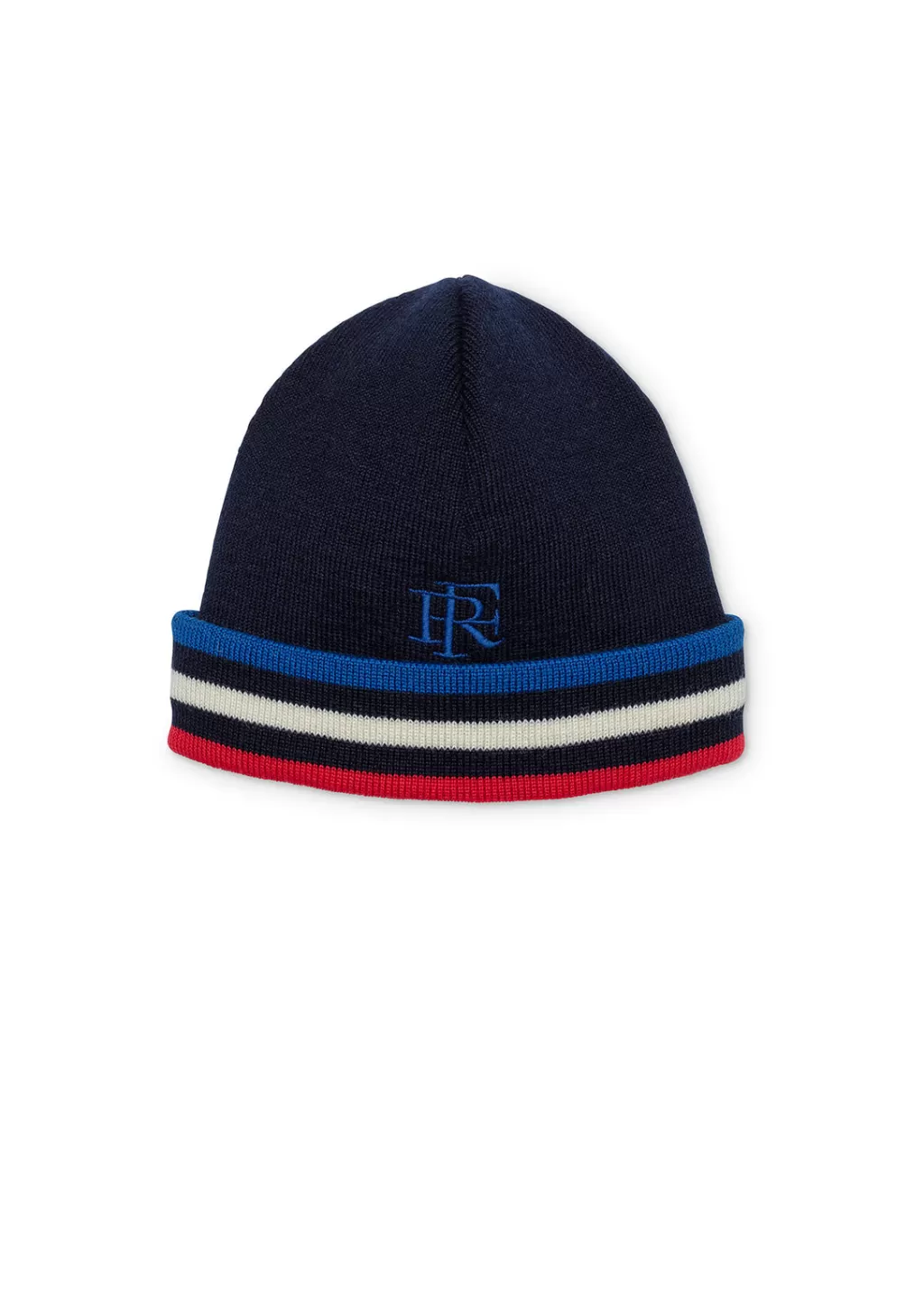 Best Sale Saint James Tricolor wool hat Marine