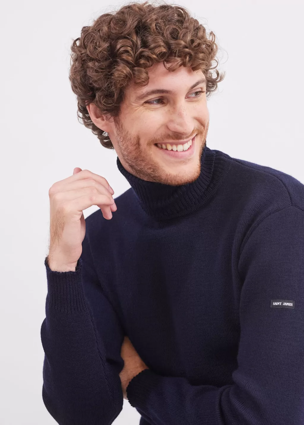 Clearance Saint James Turtleneck sailor jumper Marine