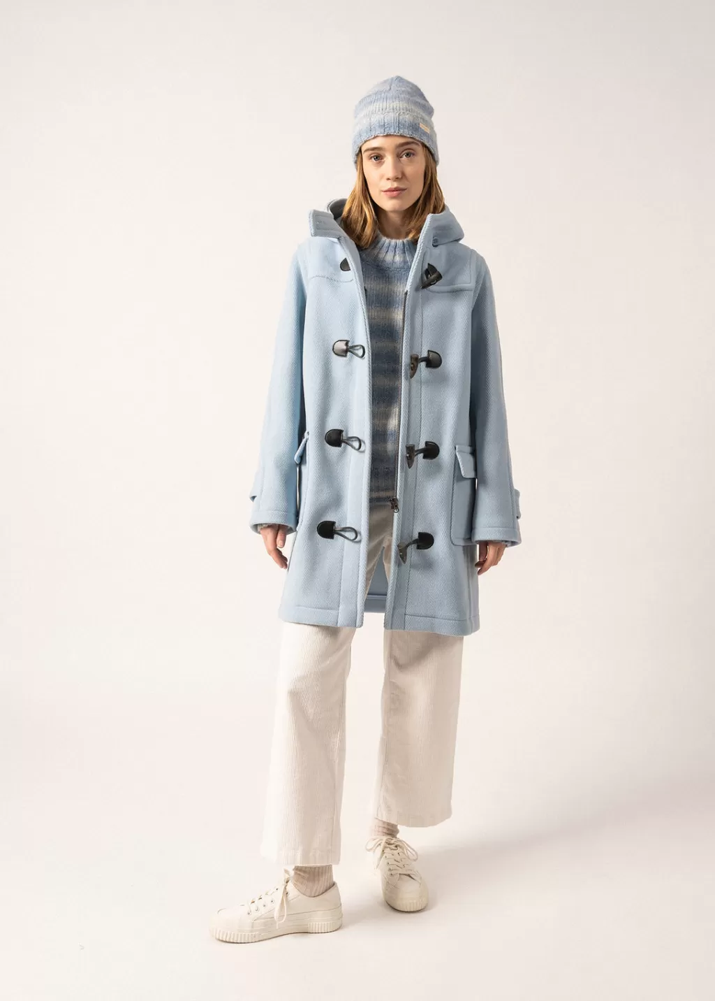 Store Saint James Venus classic duffle-coat Ciel