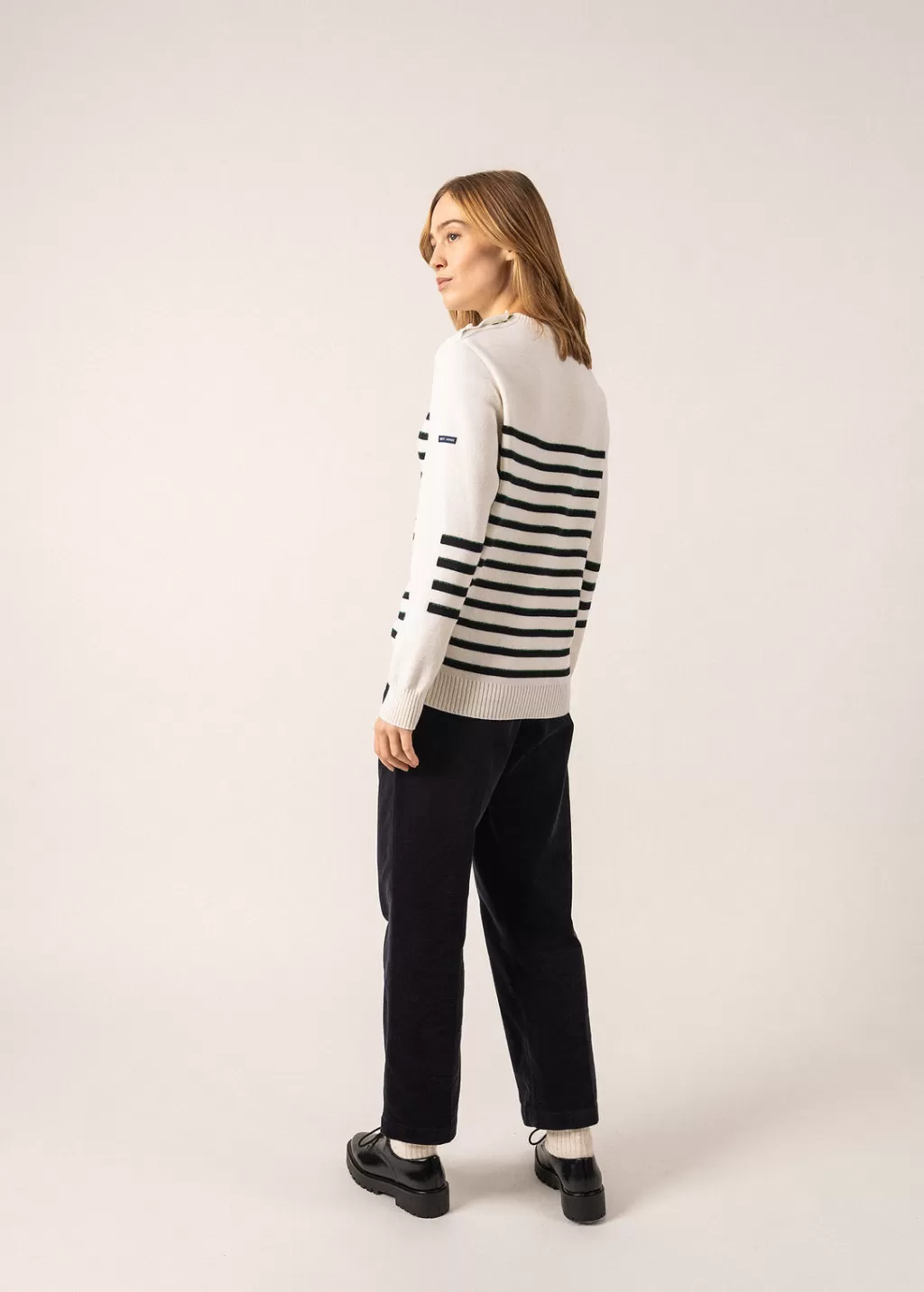 Best Saint James Verdon Striped Sailor-inspired Jumper Blanc/navy/vert