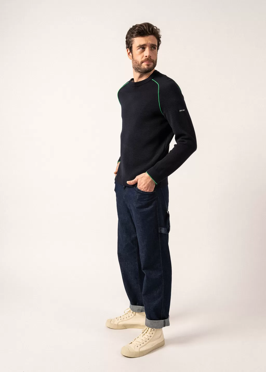 Best Saint James Vizile Wool Jumper Navy/trefle