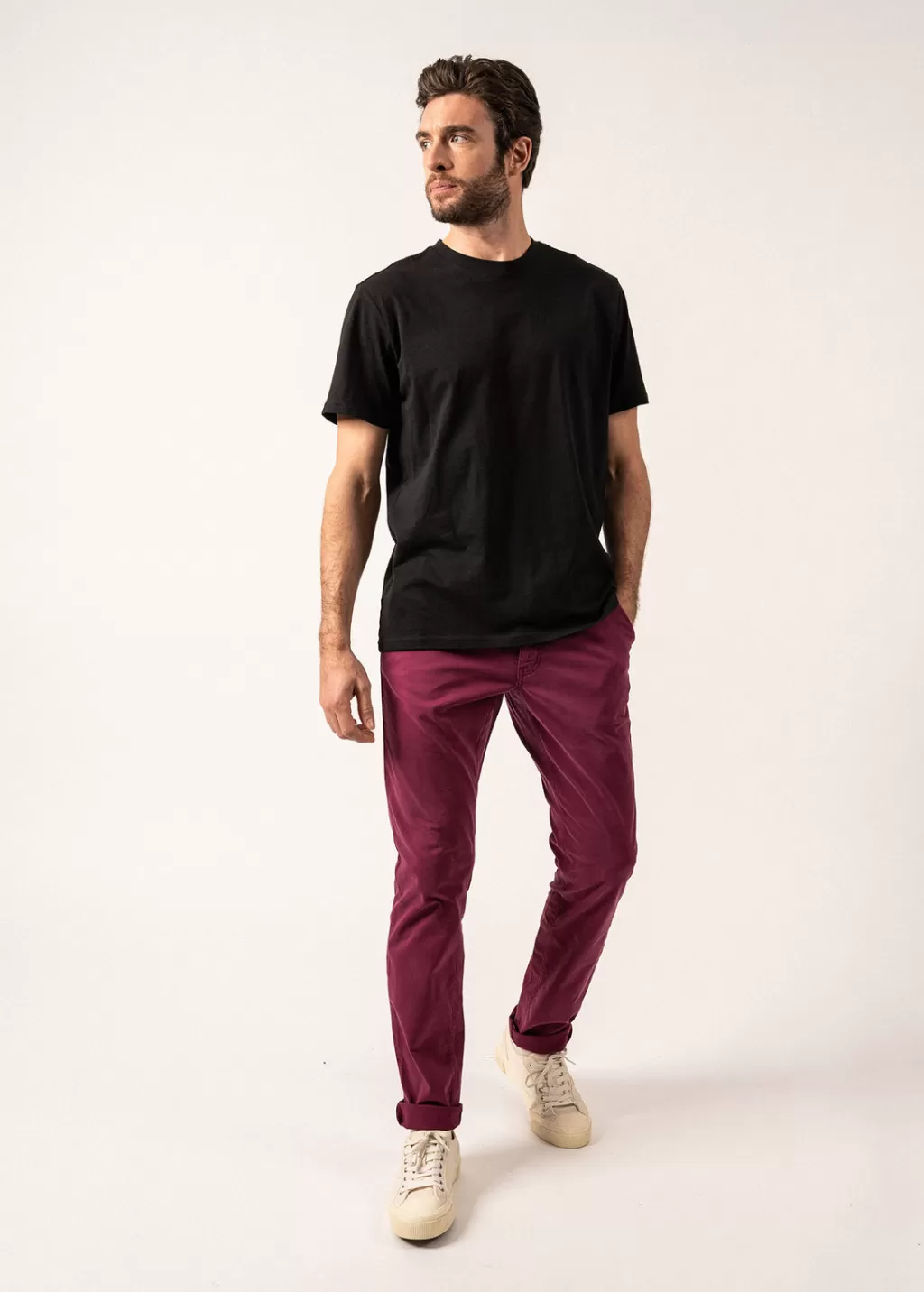 New Saint James Voile Hiver chino pants Prune