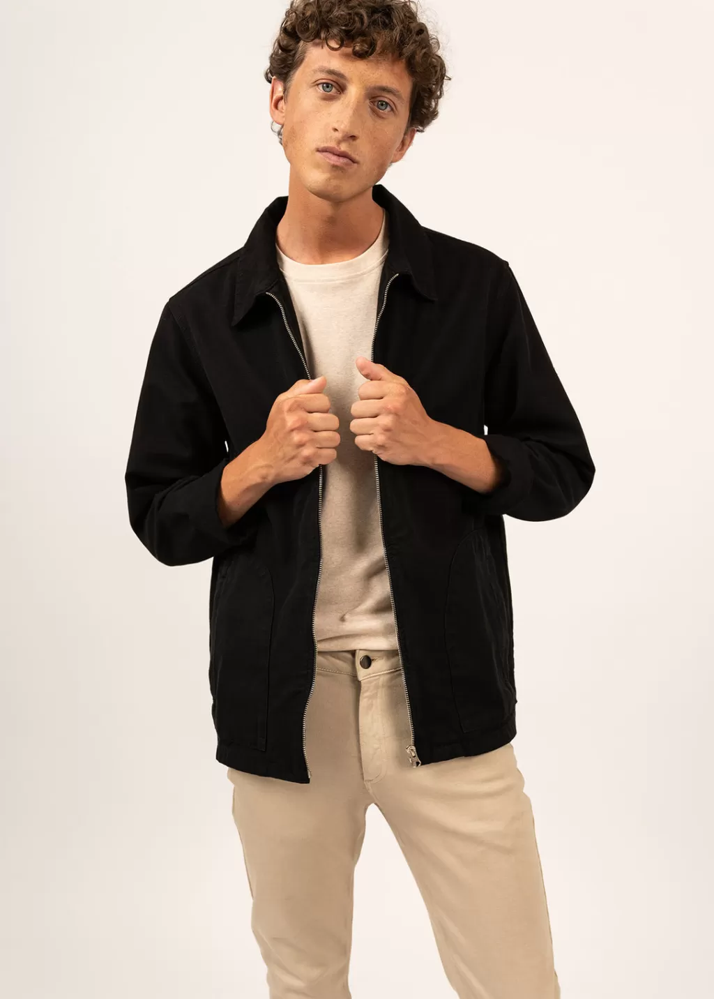 Online Saint James Zephyr smock style jacket Noir